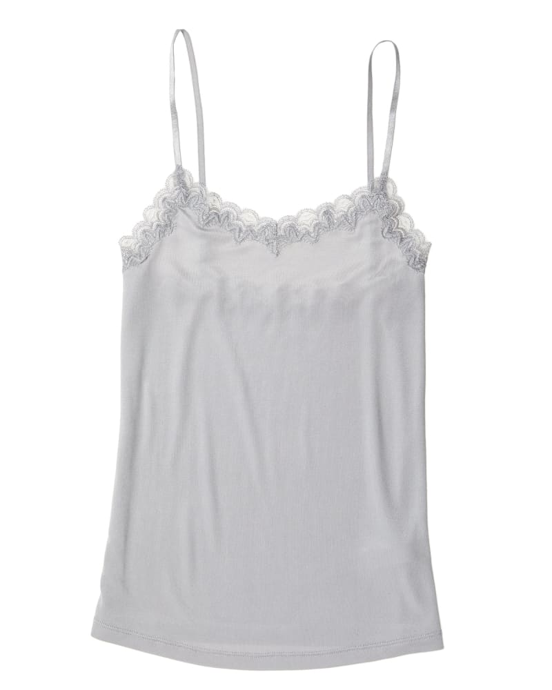 Front of a size 2XLarge Soft Silk Camisole in Alloy by Uwila Warrior. | dia_product_style_image_id:242447